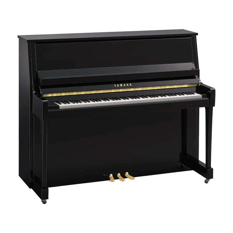 Profi-Qualität - Yamaha B30 Klavier schwarz poliert mit SC3 Silent-System – 121 cm Bauhöhe, Üben mit Kopfhörer, Klangquellen CFX und Bösendorfer Imperial