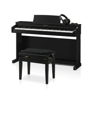 Rabatt | Kawai CX-202 Digitalpiano-Bundle Schwarz Matt mit Klavierbank & Kopfhörer