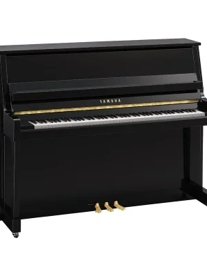 Nur noch kurze Zeit - Yamaha B20 Klavier schwarz poliert mit TC3 TransAcoustic-System – 116 cm Bauhöhe, stufenlos regelbare Lautstärke, Bluetooth Audio