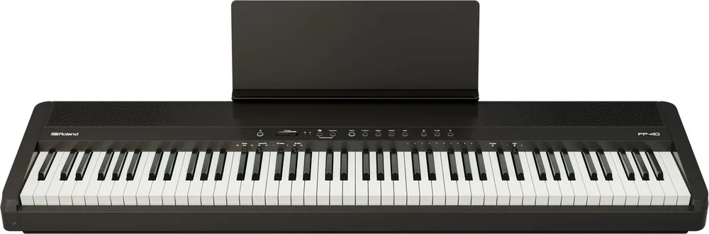 Sehr gefragt | Roland FP-40 BK Digitalpiano – 88 Tasten mit Hammermechanik, Schwarz