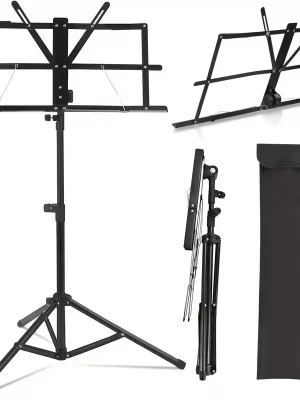 Top-Deal | Basic Notenständer klappbar – höhenverstellbar, inkl. Tragetasche